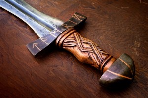 Viking sword hilt Jan 2015
