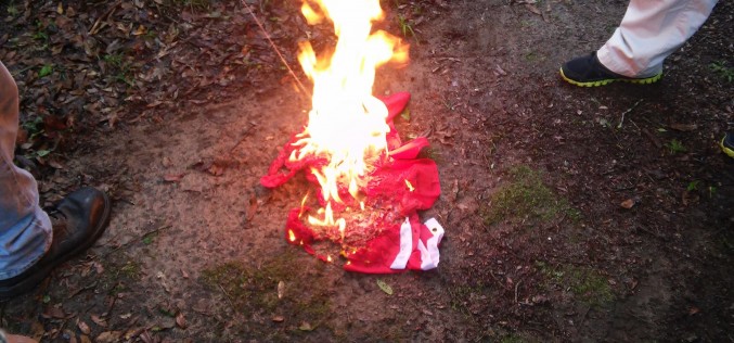 Burning the commie flag in Florida