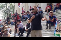 William Flowers addresses flag rally in Montgomery (video)