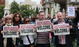Refugees Welcome in Belfast Sept 2015